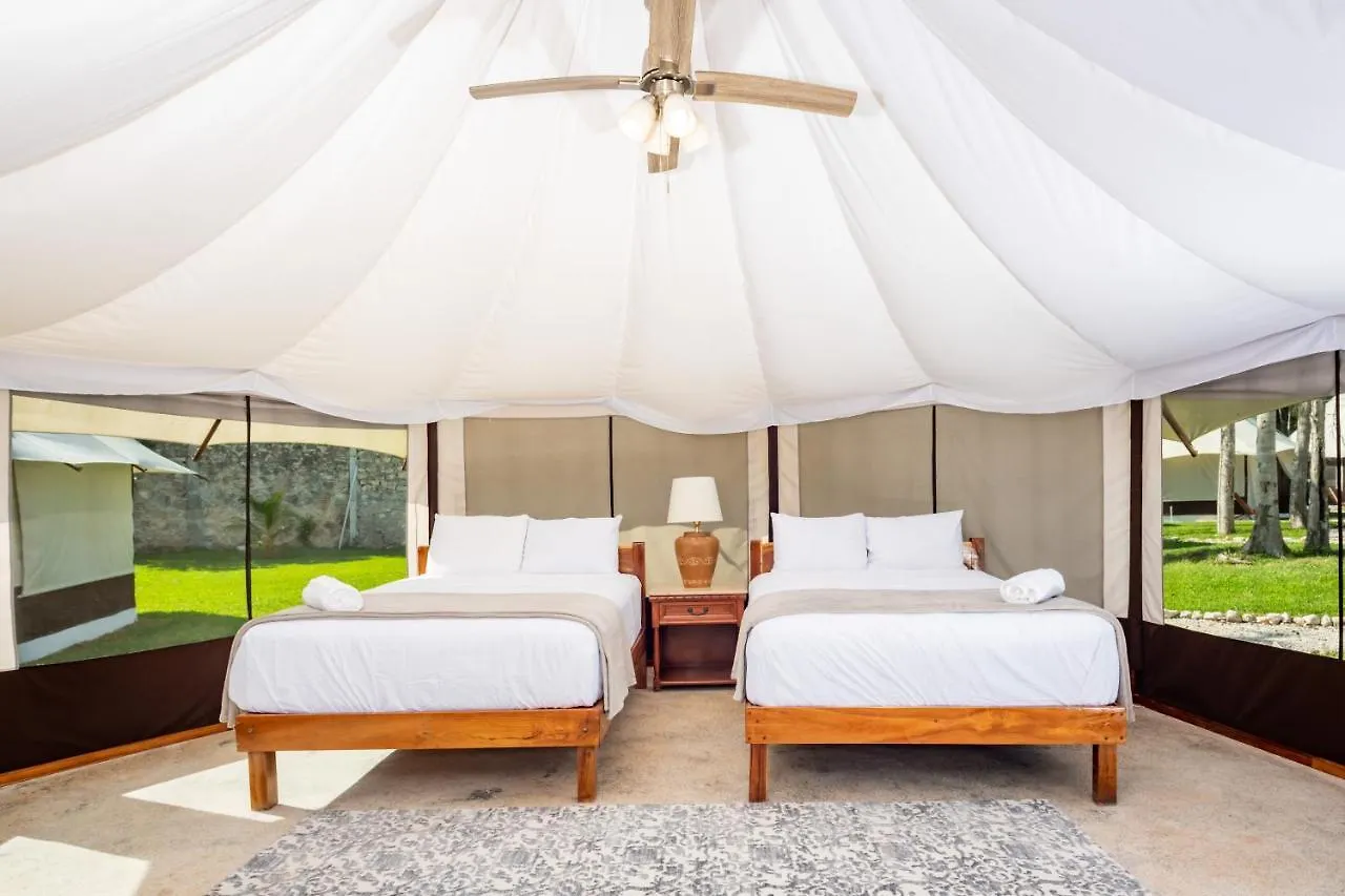 Kemping Xakluum Eco Glampings Hotel Puerto Morelos Mexikó