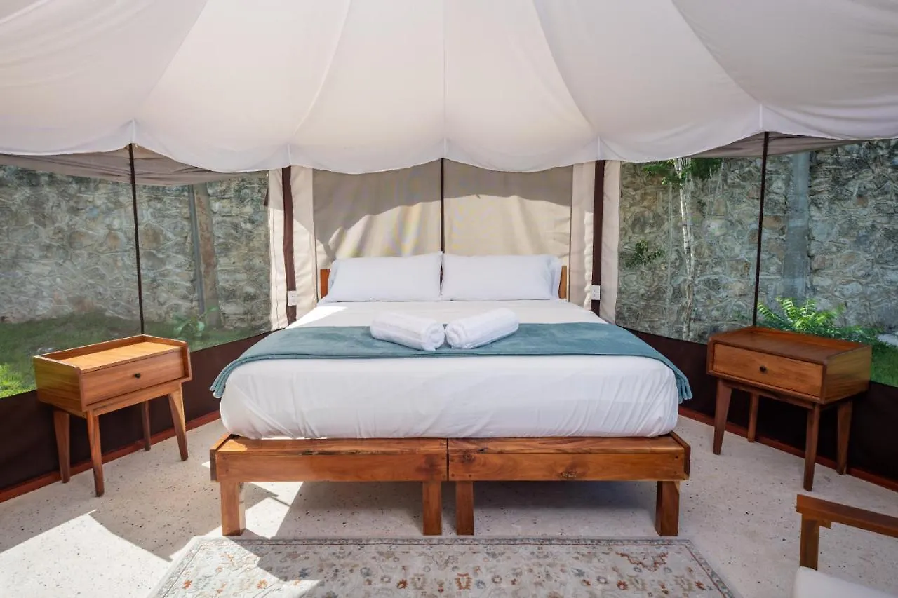 Kemping Xakluum Eco Glampings Hotel Puerto Morelos Mexikó