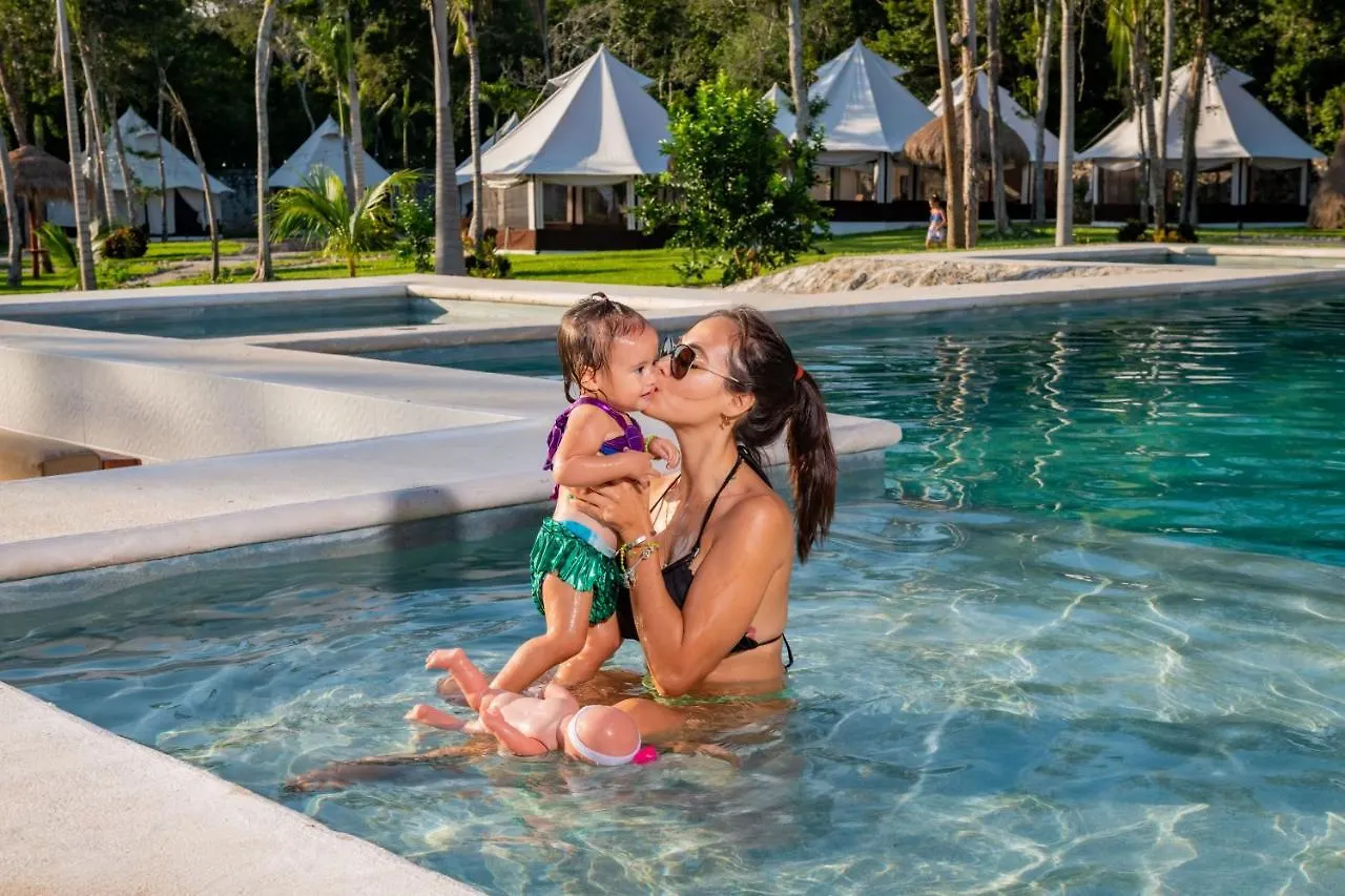 Kemping Xakluum Eco Glampings Hotel Puerto Morelos